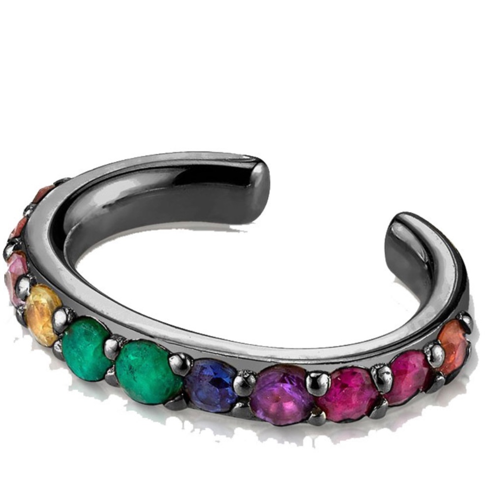 The last Line Rainbow Ear Cuff
